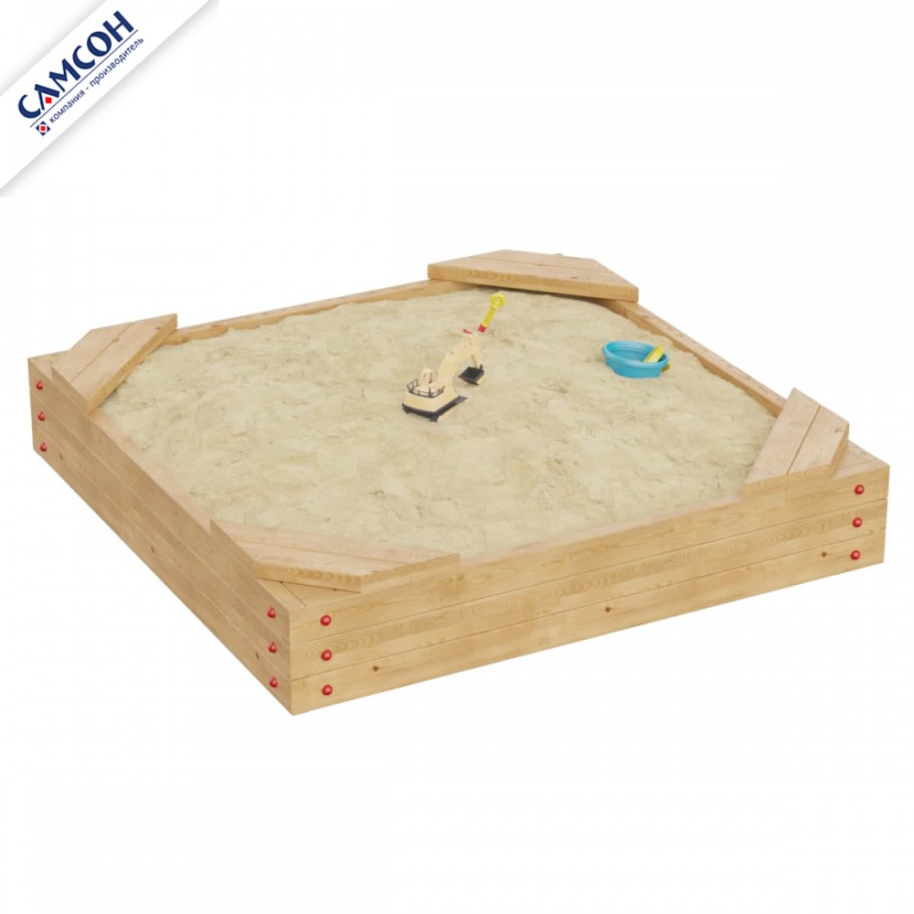 Песочница ДЮНА МАКСИ Самсон (лак сосна, лак венге)