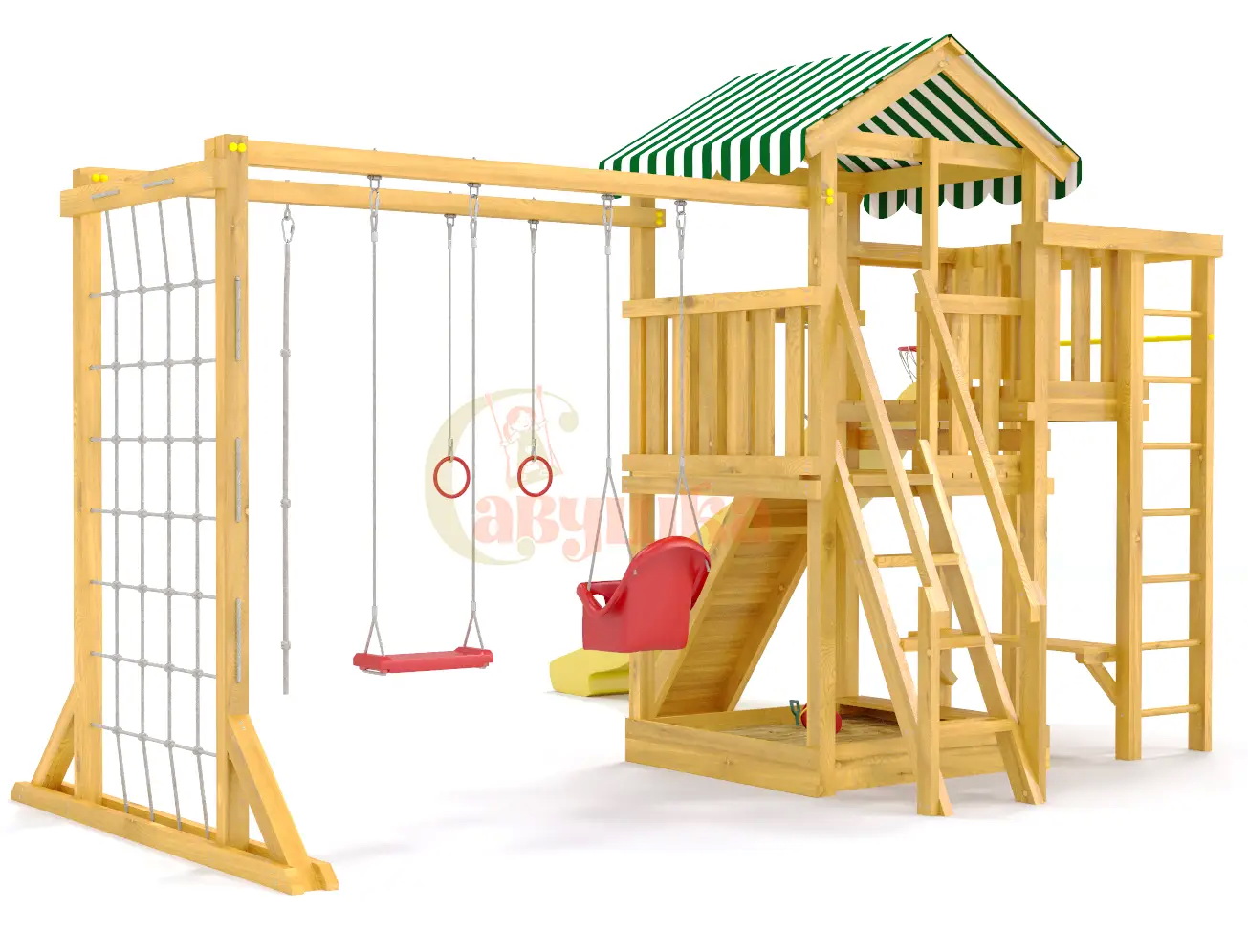 Детская площадка Савушка Мастер 4 Plus (горка 3 метра)