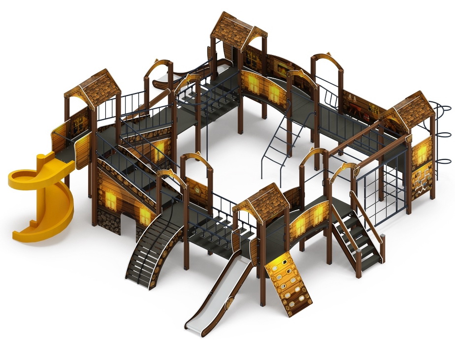 ОСТРОВ ДЕТСТВА (Эко) детский игровой комплекс ДИК 2.01.8.02-12 (Н=1200, Н=2000)