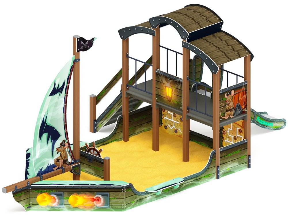 ПАРУСНИК детский игровой комплекс ДИК 2.03.3.01-04 (H=1200)