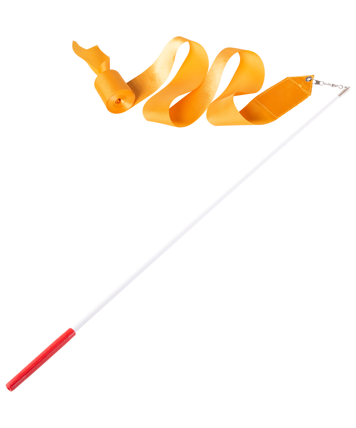 Лента для художественной гимнастики AGR-201 4м, с палочкой 46 см, оранжевый