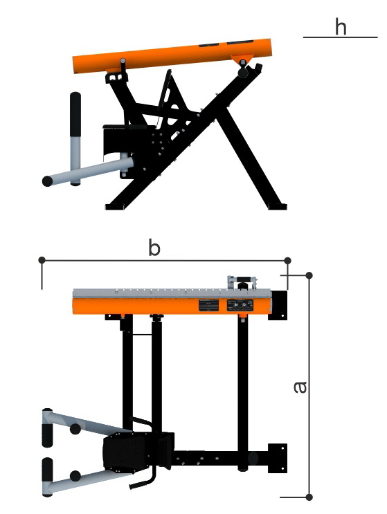 Уличный тренажер РАЗВЕДЕНИЕ НОГ Romana 211.10.00