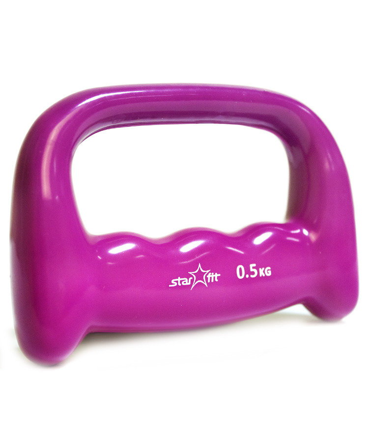 Гантель виниловая STARFIT DB-103 0,5 кг, розовая (1 шт.) 1/40