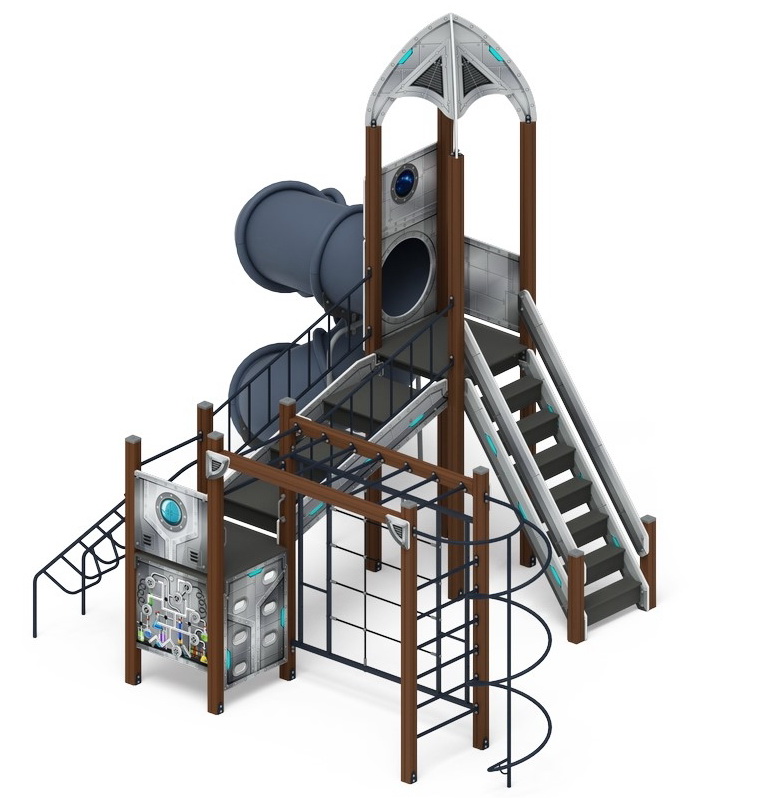 КОСМОПОРТ детский игровой комплекс ДИК 2.14.09-01 (H=2000)