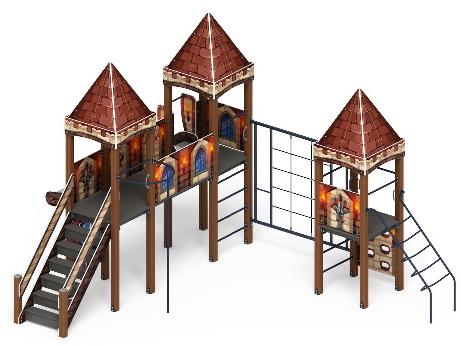 ЗАМОК детский игровой комплекс ДИК 2.18.05-02 (H=1500)