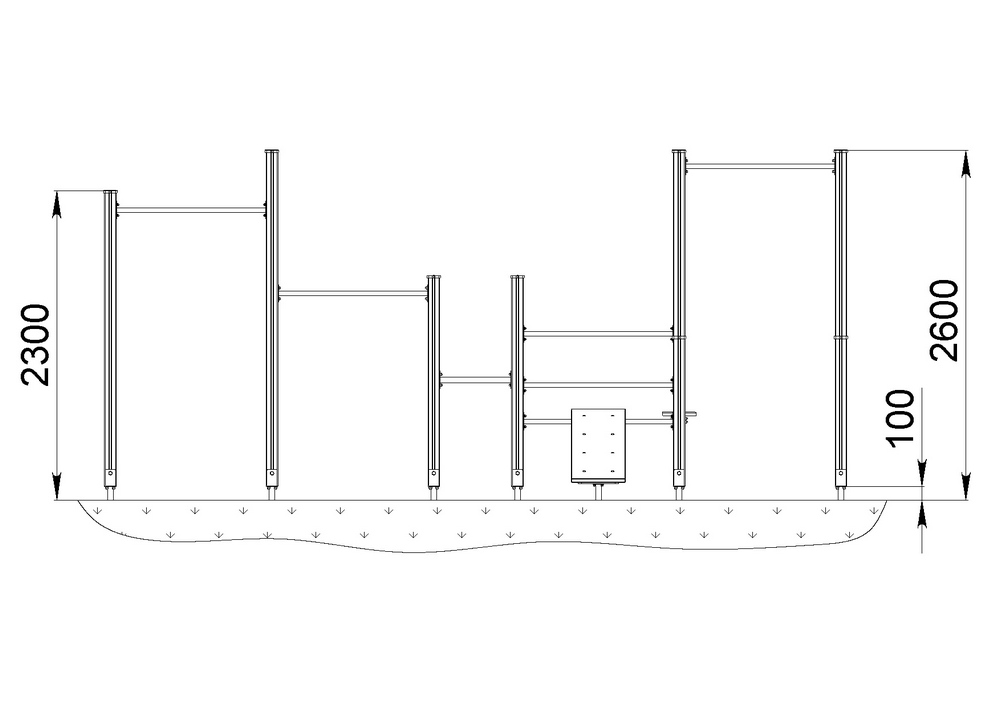 Уличный спортивный комплекс START LINE Fitness № 9