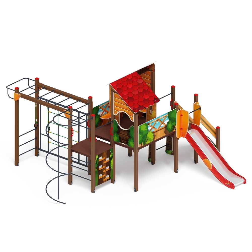 ТЕРЕМОК детский игровой комплекс ДИК 2.07.02-01 (H=1200)