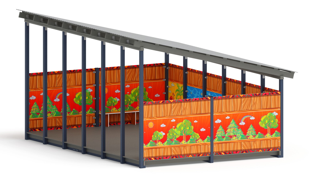 Теневой навес (Карандаши) МФ 71.6.4-09