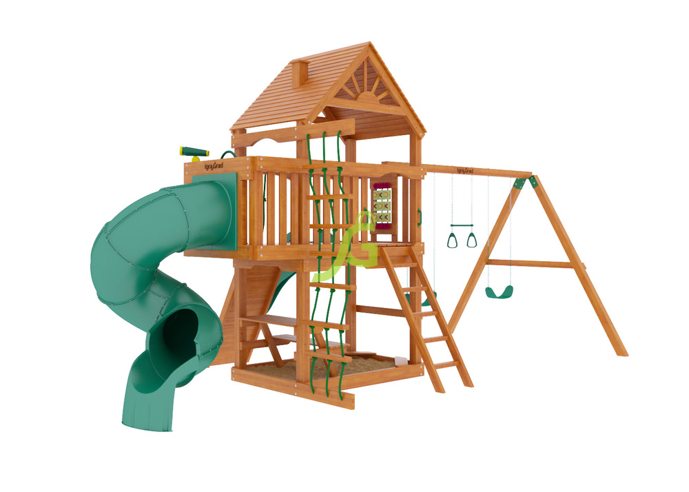 Детская площадка IgraGrad Шато с трубой (дерево)