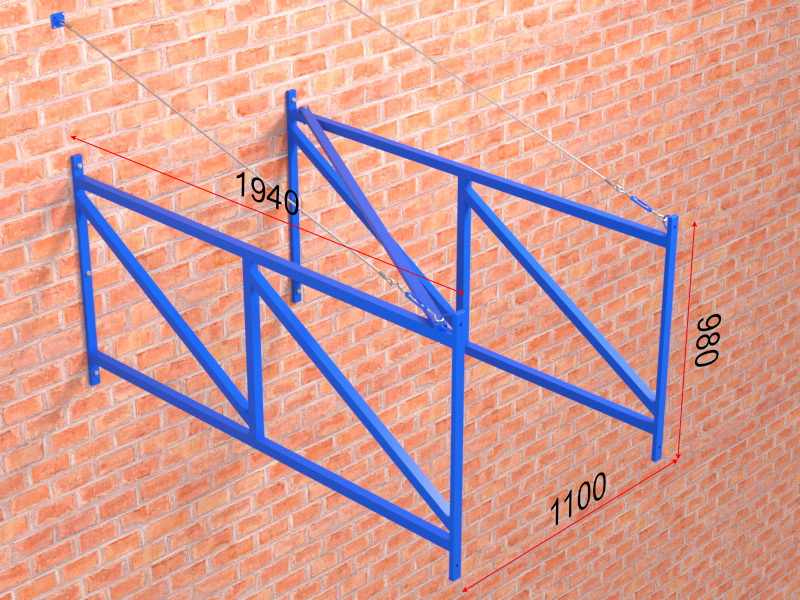 Ферма под игровой щит, выносы 2 / 2,5 / 3 / 3,2 м (01.502)
