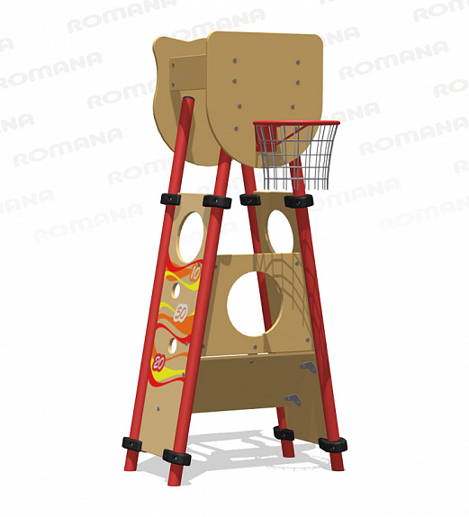 Щит с кольцом для мяча КОТ Romana 057.90.00