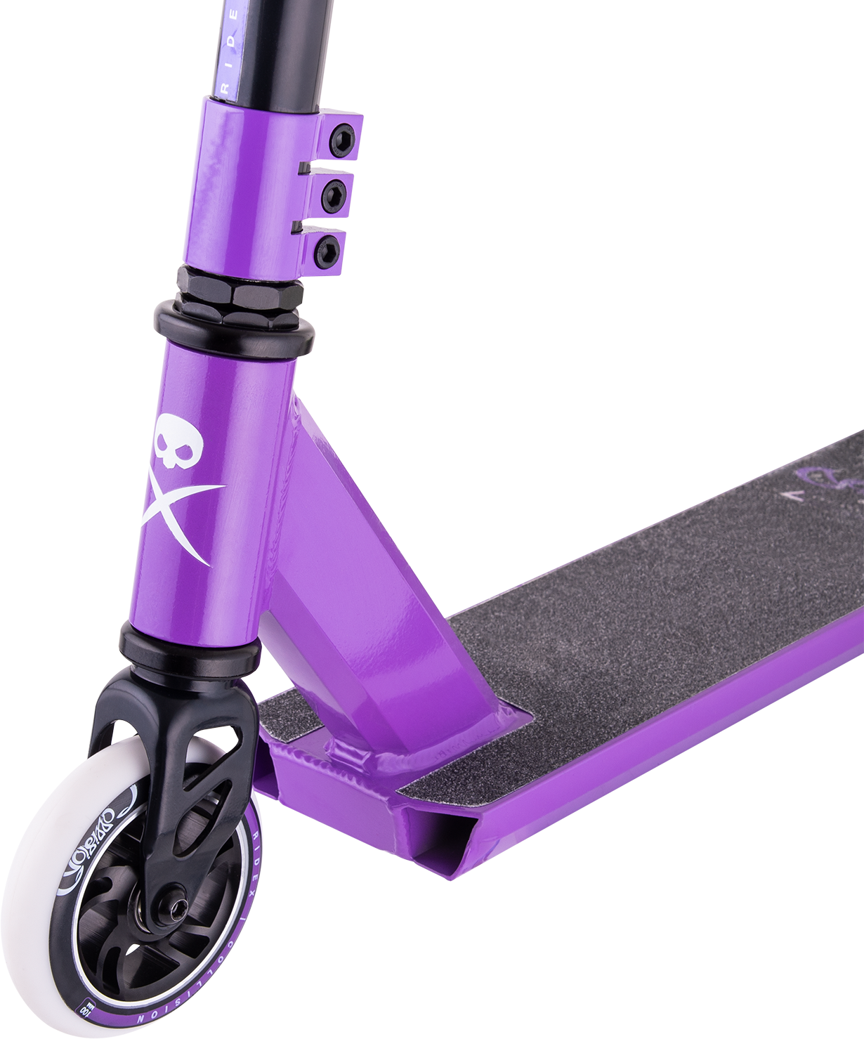 Самокат трюковый Collision purple 100 мм