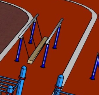Полоса препятствий для военизированных игр