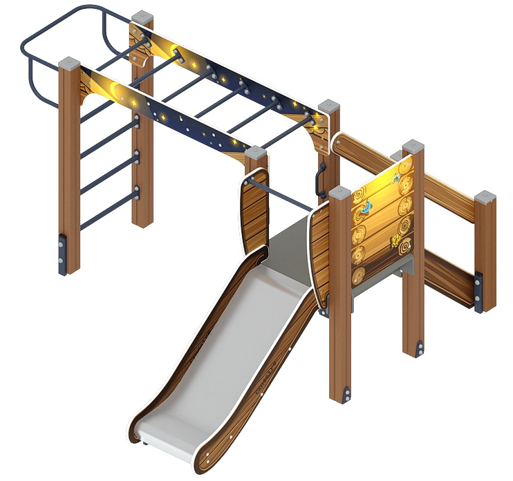 КАРАПУЗ (Эко) детский игровой комплекс ДИК 1.001.02-02 (H=750)