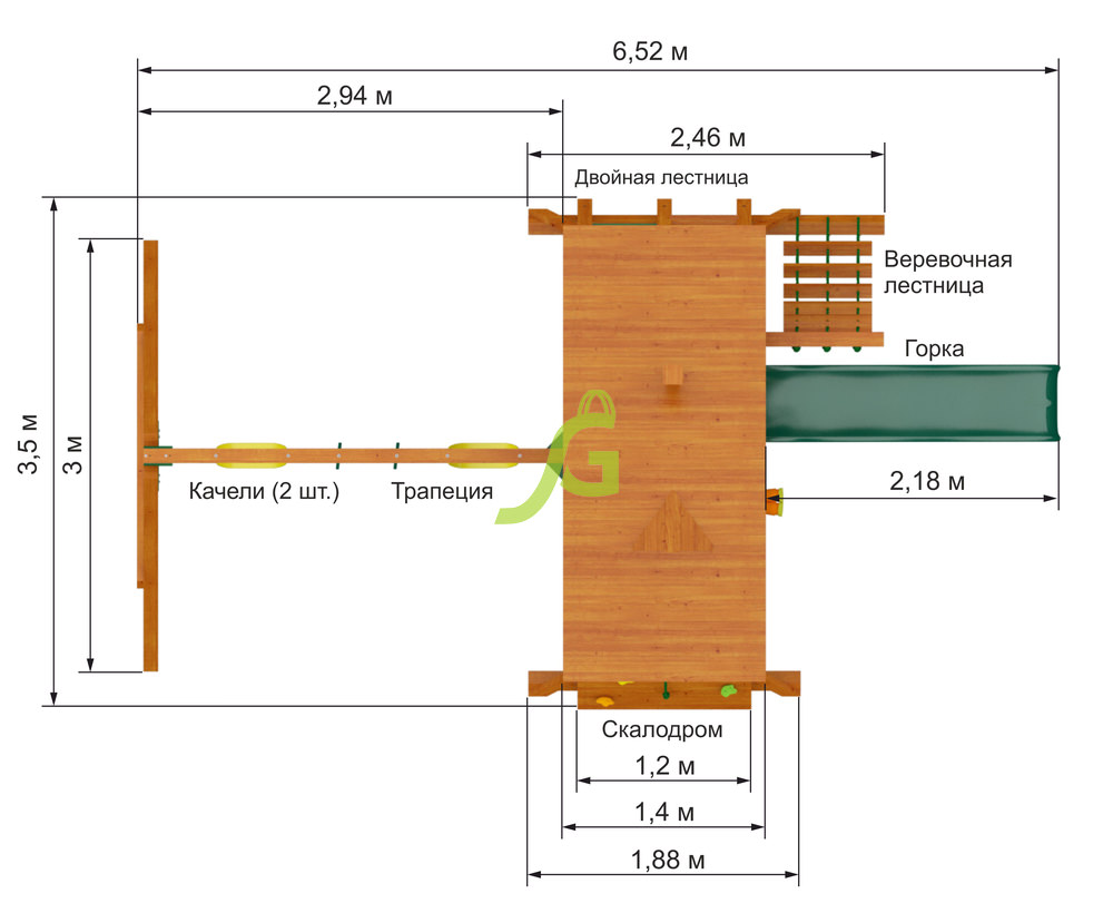 Детская площадка IgraGrad Крепость Фани (дерево)