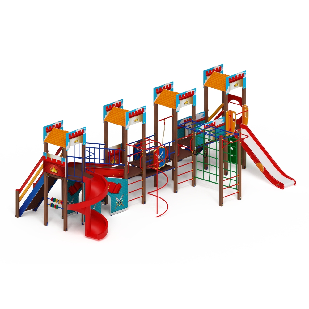 ЗАМОК детский игровой комплекс ДИК 2.18.10-01 (H=1500 H=2000)