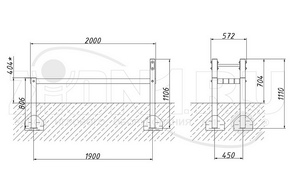 Скамья для пресса ZION горизонтальная ВБ-200Б (ВБ017)