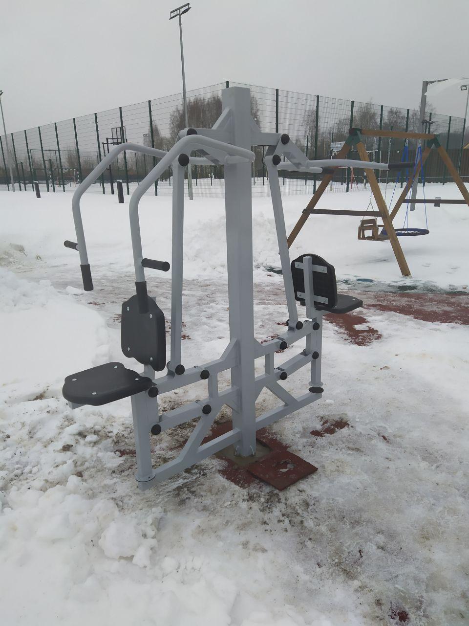 Уличный тренажер жим от груди и вертикальная тяга Air-Gym YT8