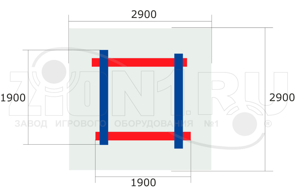 Детская песочница ZION Городок (П031)