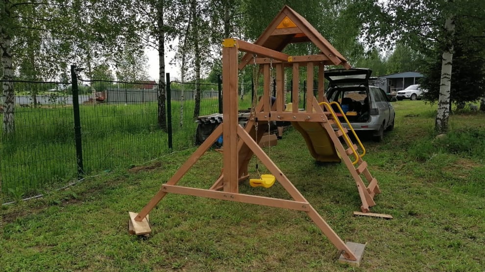 Детский деревянный игровой комплекс КРЕПОСТЬ СВОБОДЫ