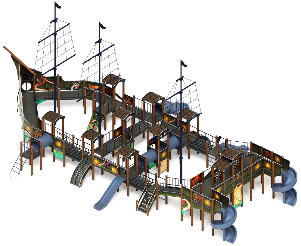 БАРКЕНТИНА детский игровой комплекс ДИК 2.03.3.06-11 (Н=1200 Н=1500 Н=2000)