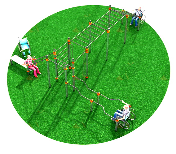 Спортивный комплекс, адаптированный для инвалидов-колясочников СВС-131-М