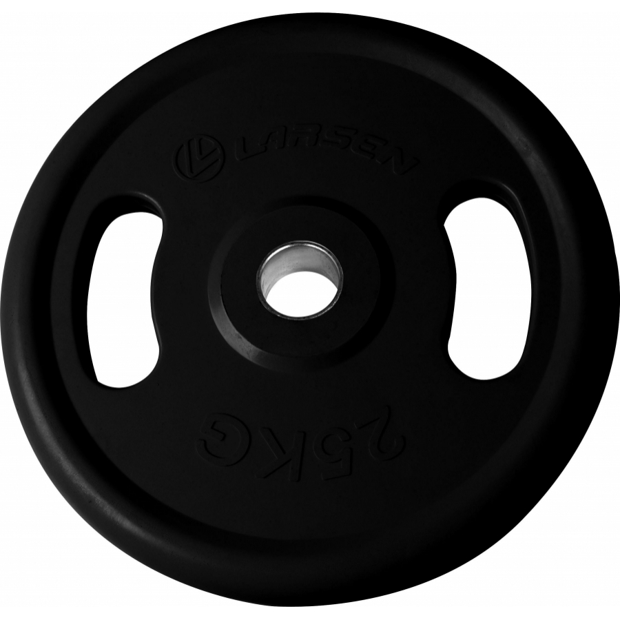 Диск обрезиненный с ручками NT121N черный д50мм 25кг