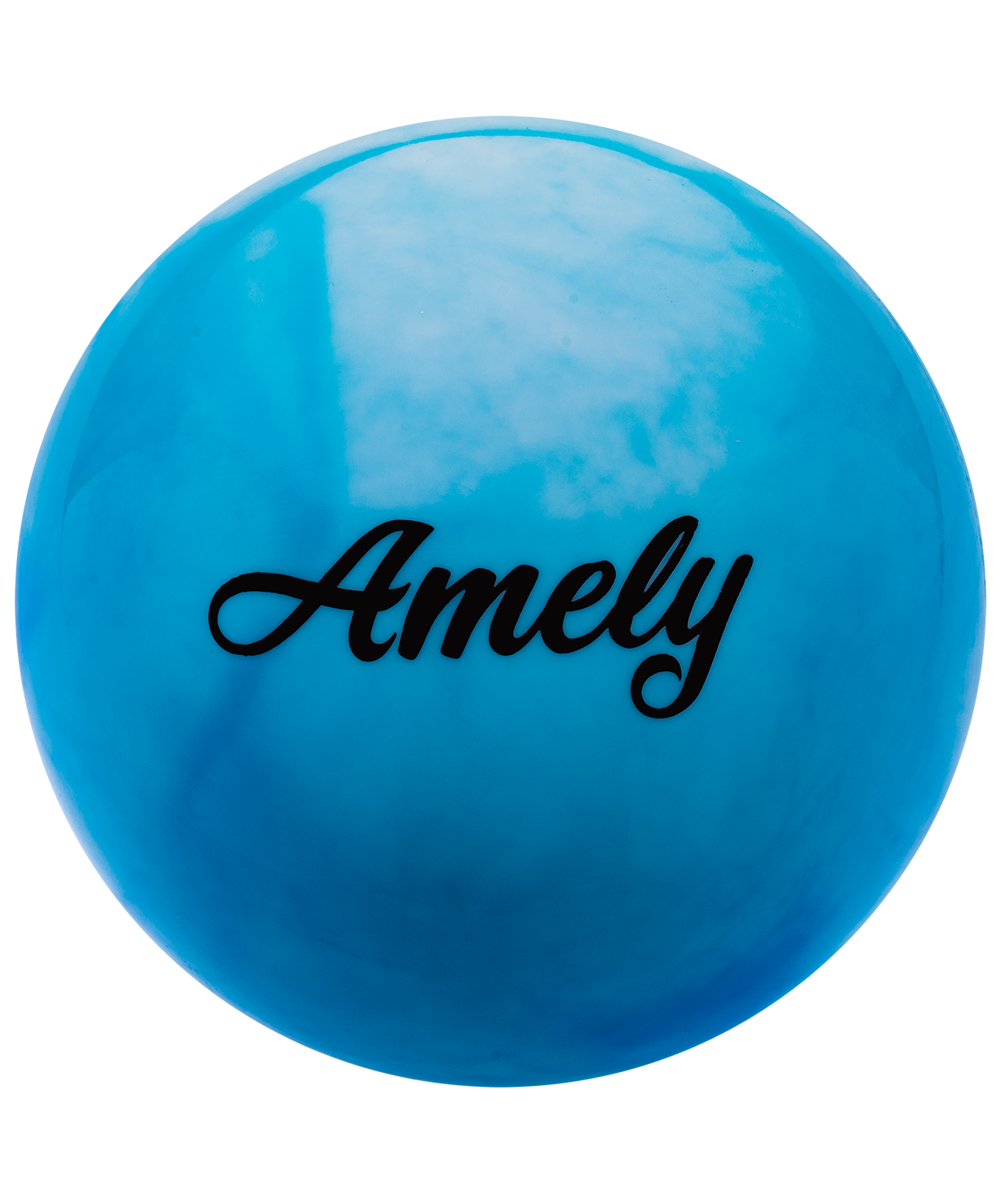 Мяч для художественной гимнастики AGB-101, 15 см, синий/белый