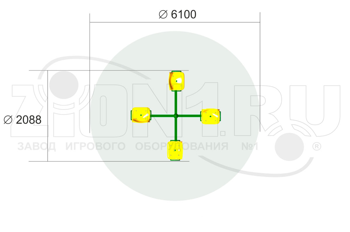 Карусель ZION Шапито (КР001)