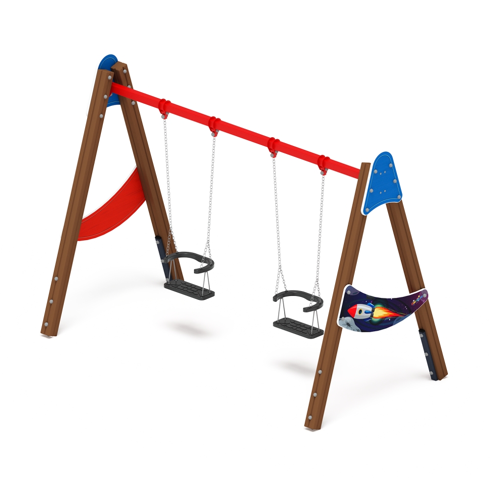 КОСМОПОРТ качели Д2 двойные ИО 12.Д.01.01.02-П