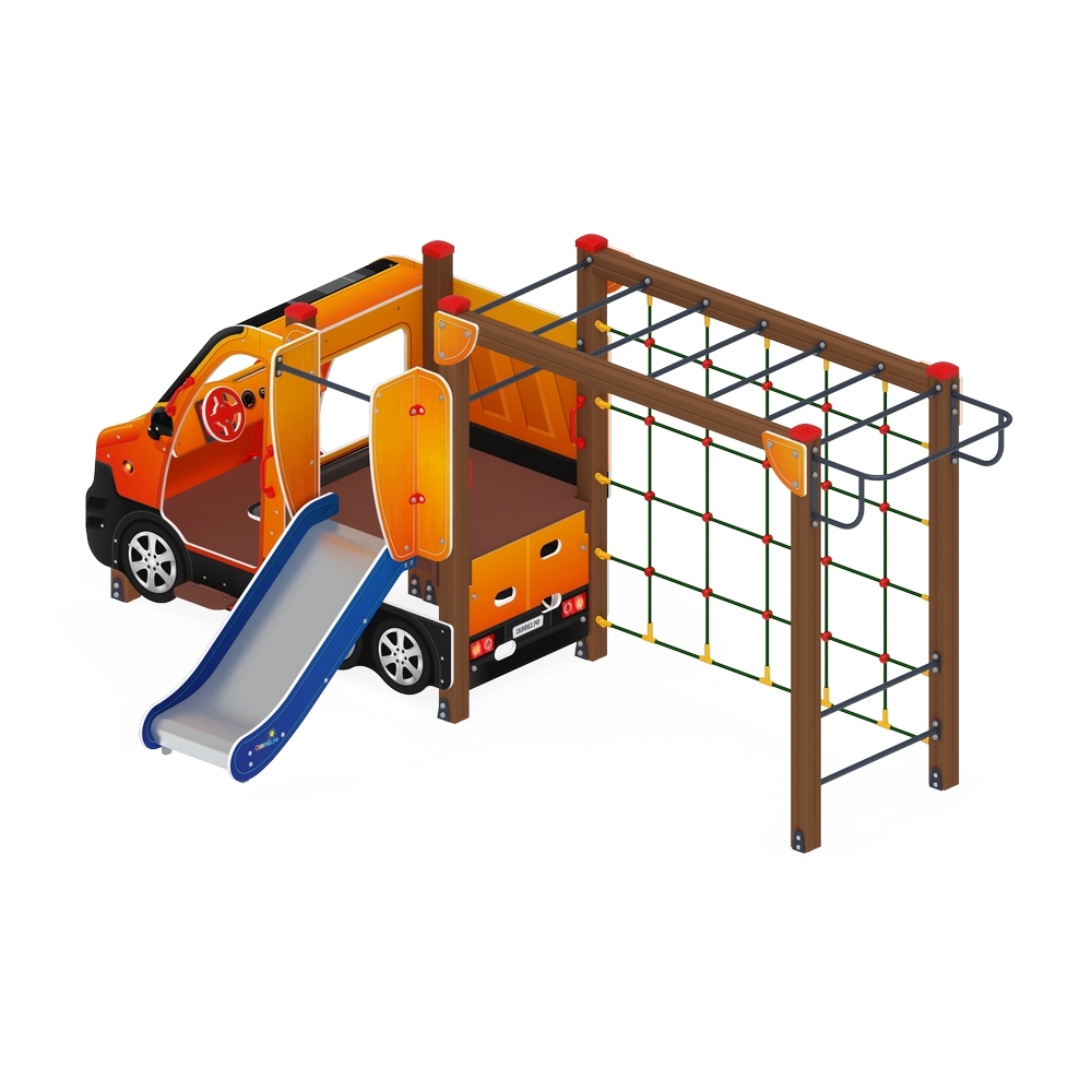 МАШИНКА С ГОРКОЙ тип 2 детский игровой комплекс ДИК 1.03.1.02-01 (H=750)