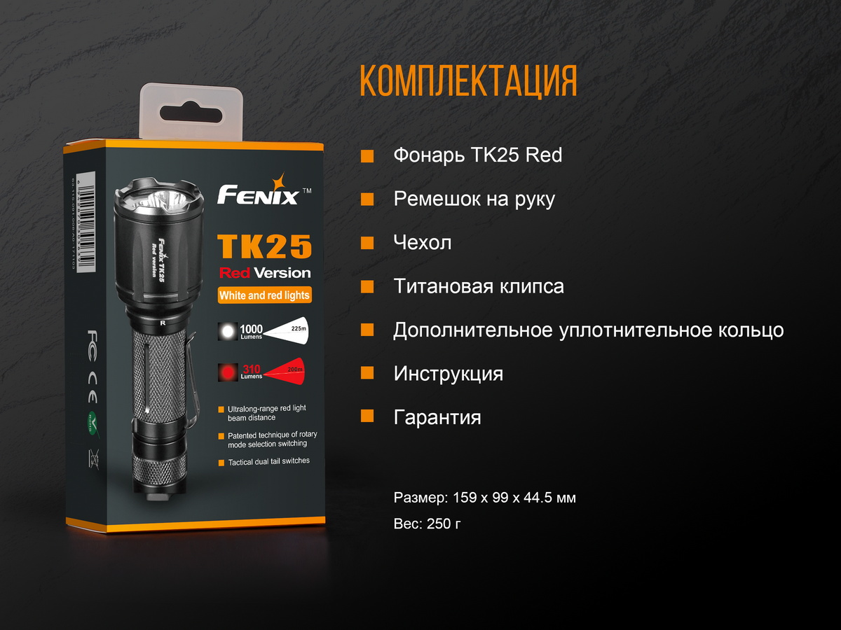 Фонарь Fenix TK25R