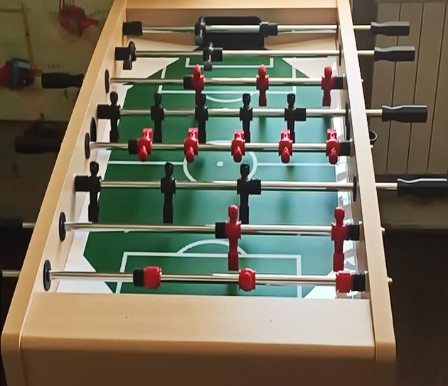 Настольный футбол (кикер) Lazio II 5 ф (143 x 75 x 90 см, светлый)