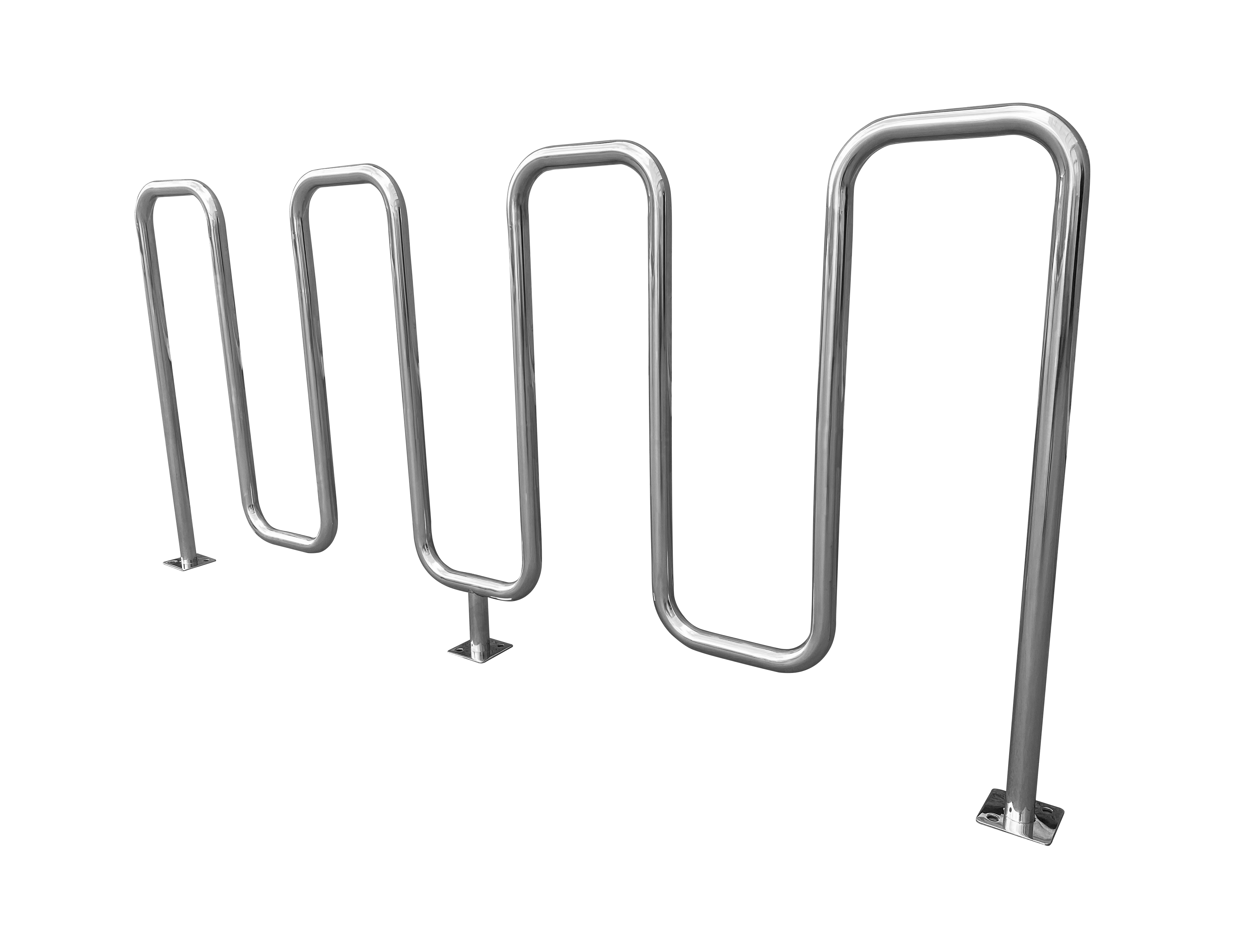 Велопарковка «Квадро» из нержавеющей стали