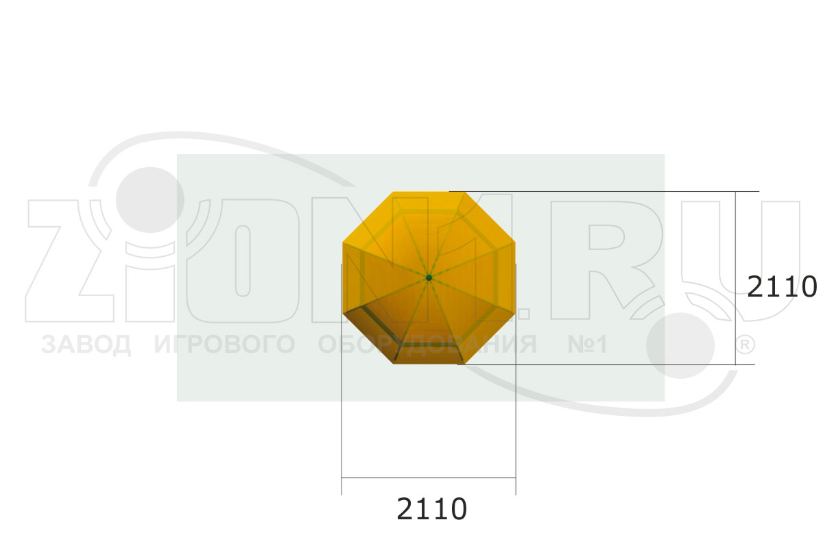 Беседка металлическая ZION Романтика (СП109)