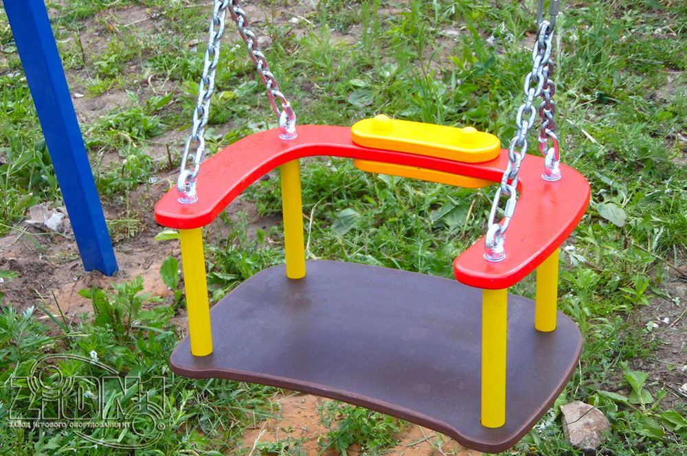 Cиденье для качелей ZION со спинкой и цепями (К045)