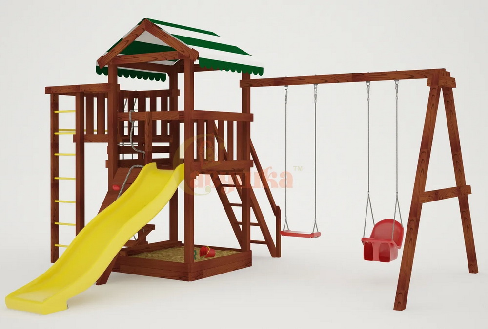 Детская площадка Савушка Мастер 3 (Махагон)