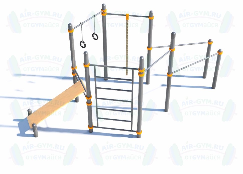 Комплекс спортивный  для подготовки к сдаче норм ВФСК (модерн.) СВС-44-М