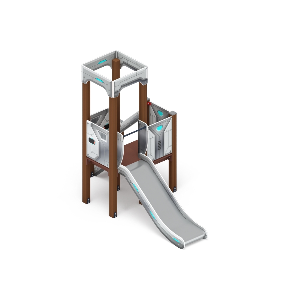 КОРОЛЕВСТВО (техно) детский игровой комплекс ДИК 1.15.01-02 (H=900)