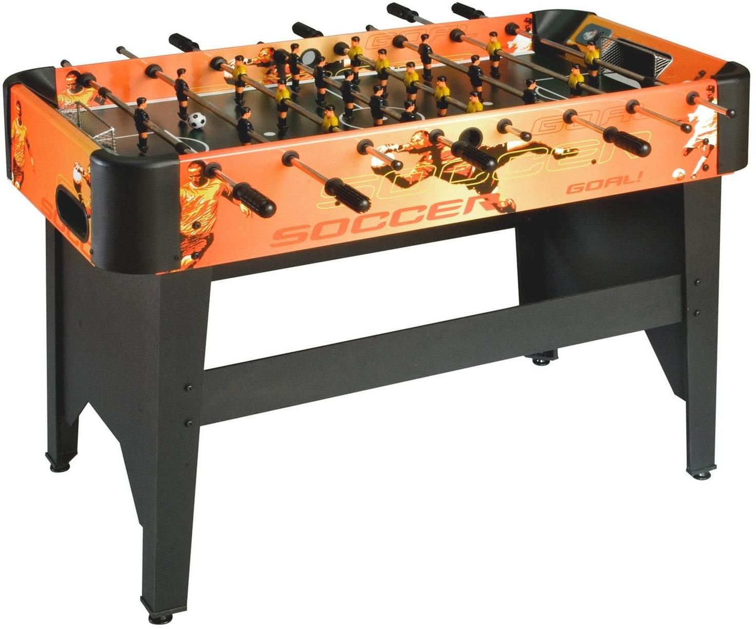 Настольный футбол (кикер) Amsterdam 4 ф (120 х 61 х 84 см, оранжево-черный)
