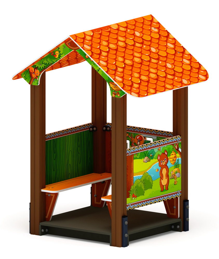 ДОМИК МАЛЫЙ 4 (Полянка) для детской площадки МФ 10.01.04-04