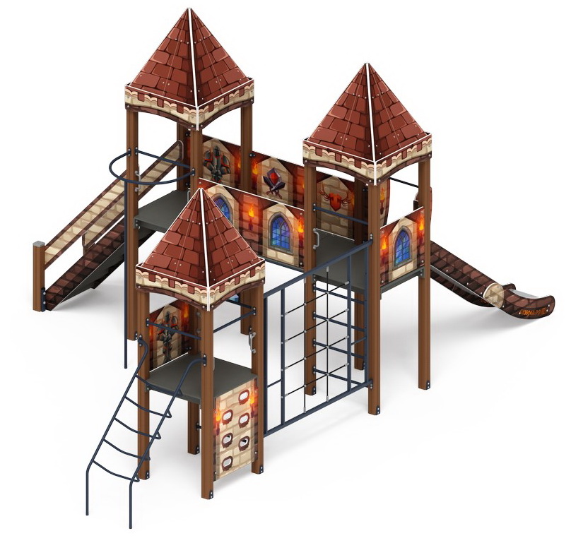 ЗАМОК детский игровой комплекс ДИК 2.18.05-02 (H=1500)