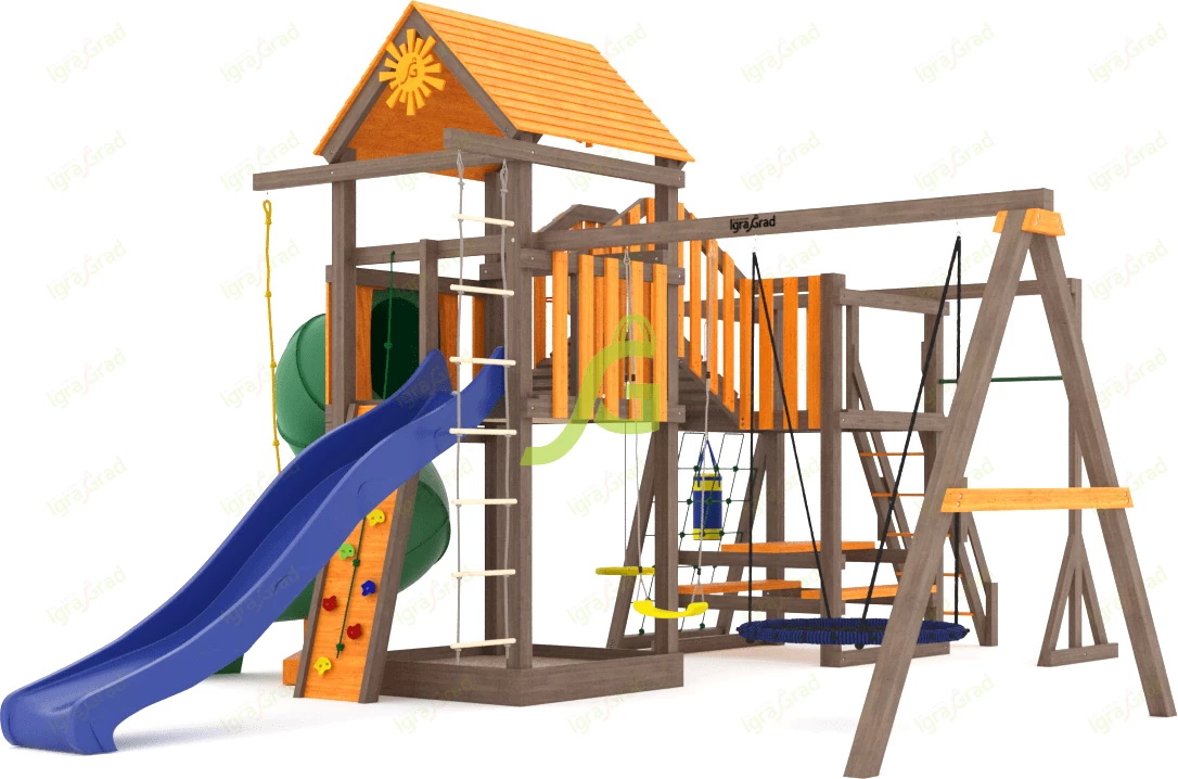 Детская площадка IgraGrad Панда Фани Мостик с трубой