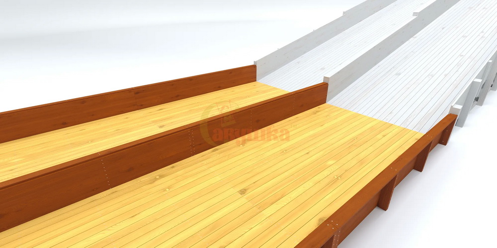 Выкат для зимней горки Савушка ЗИМА 12.2 (18 м)