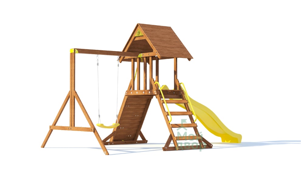 Детский деревянный игровой комплекс КРЕПОСТЬ СВОБОДЫ