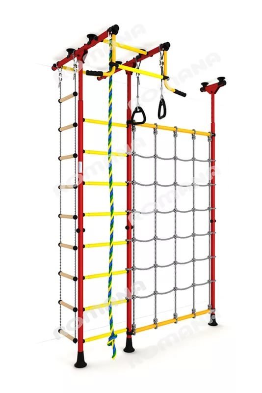 Детский спортивный комплекс ДСКМ "Карусель R3" (ДСКМ-3-8.06.Т.490.01-65) красно/жёлтый