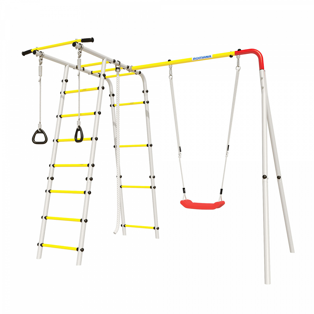 Детский спортивный комплекс для дачи ЛЕСНАЯ ПОЛЯНА-3 Romana 103.26.05 (пластиковые качели)