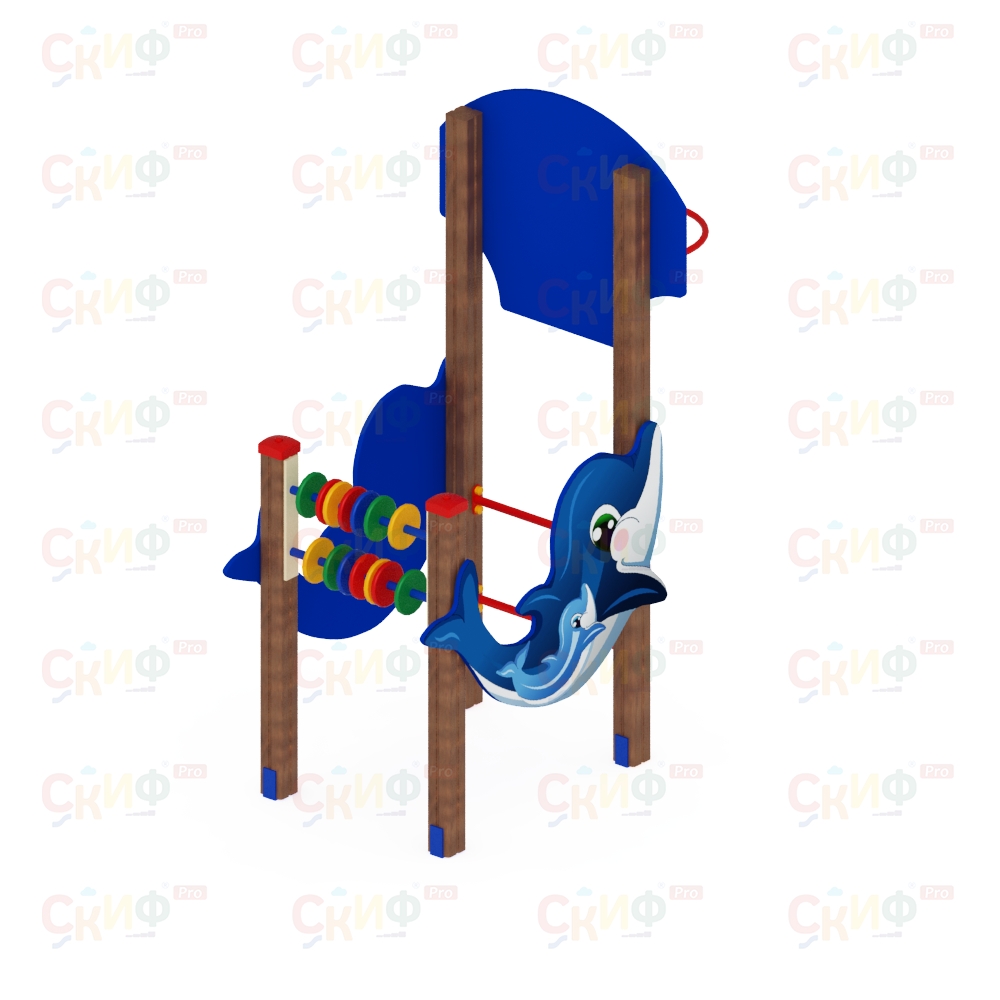 Детская площадка Спортивная серия для младшего возраста ДЕЛЬФИНАРИЙ 1 СК 1.01.05