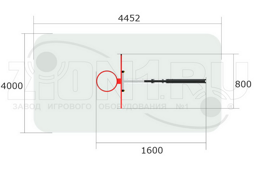 Стойка баскетбольная детская ZION Жираф (СЭ240)