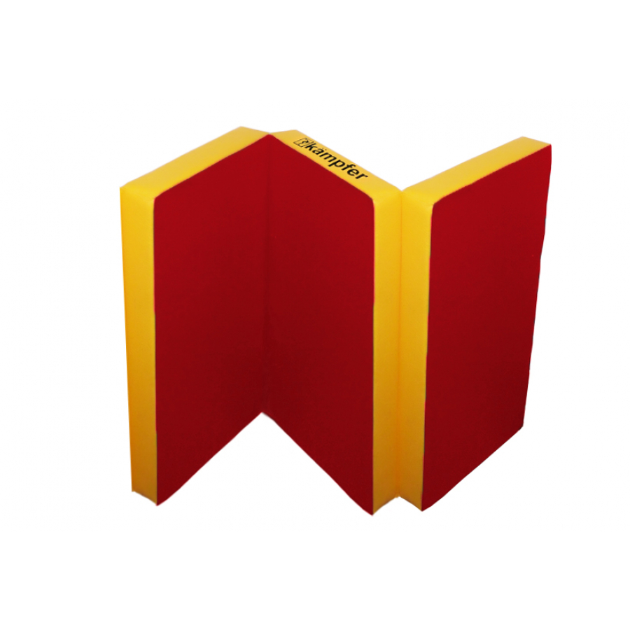 Мат №6 (150х100х10) Kampfer красный/желтый